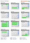 Kalender 2016 mit Ferien und Feiertagen Oslo