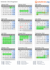 Kalender 2016 mit Ferien und Feiertagen Rogaland
