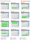 Kalender 2016 mit Ferien und Feiertagen Telemark