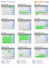 Kalender 2016 mit Ferien und Feiertagen Troms