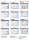 Kalender 2016 mit Ferien und Feiertagen Panama