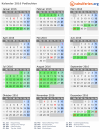 Kalender 2016 mit Ferien und Feiertagen Podlachien