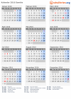 Kalender 2016 mit Ferien und Feiertagen Sambia