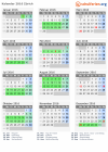 Kalender 2016 mit Ferien und Feiertagen Zürich