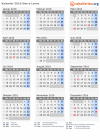 Kalender 2016 mit Ferien und Feiertagen Sierra Leone