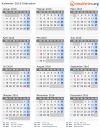 Kalender 2016 mit Ferien und Feiertagen Südsudan