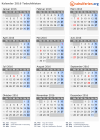 Kalender 2016 mit Ferien und Feiertagen Tadschikistan