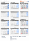 Kalender 2016 mit Ferien und Feiertagen Beraun