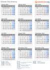 Kalender 2016 mit Ferien und Feiertagen Nimburg