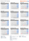 Kalender 2016 mit Ferien und Feiertagen Tetschen