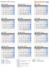 Kalender 2016 mit Ferien und Feiertagen Znaim