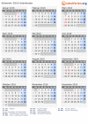 Kalender 2016 mit Ferien und Feiertagen Usbekistan