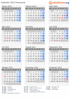 Kalender 2016 mit Ferien und Feiertagen Venezuela