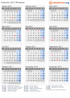 Kalender 2017 mit Ferien und Feiertagen Äthiopien