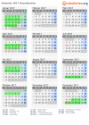 Kalender 2017 mit Ferien und Feiertagen Neusüdwales