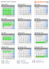 Kalender 2017 mit Ferien und Feiertagen Victoria