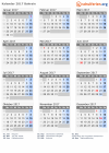 Kalender 2017 mit Ferien und Feiertagen Bahrain