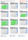 Kalender 2017 mit Ferien und Feiertagen Föderation Bosnien und Herzegowina