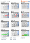 Kalender 2017 mit Ferien und Feiertagen Aalborg