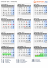 Kalender 2017 mit Ferien und Feiertagen Holstebro