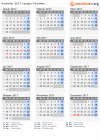 Kalender 2017 mit Ferien und Feiertagen Lyngby-Taarbæk