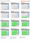 Kalender 2017 mit Ferien und Feiertagen Syddjurs