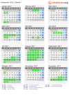 Kalender 2017 mit Ferien und Feiertagen Berlin