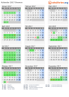 Kalender 2017 mit Ferien und Feiertagen Bremen