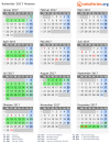Kalender 2017 mit Ferien und Feiertagen Hessen