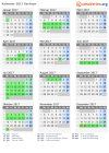 Kalender 2017 mit Ferien und Feiertagen Sachsen