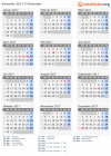 Kalender 2017 mit Ferien und Feiertagen El Salvador