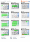 Kalender 2017 mit Ferien und Feiertagen Versailles