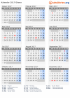 Kalender 2017 mit Ferien und Feiertagen Ghana