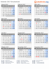 Kalender 2017 mit Ferien und Feiertagen Griechenland
