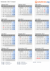 Kalender 2017 mit Ferien und Feiertagen Irland