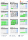 Kalender 2017 mit Ferien und Feiertagen Friaul-Julisch Venetien