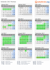 Kalender 2017 mit Ferien und Feiertagen Marken
