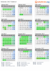 Kalender 2017 mit Ferien und Feiertagen Südtirol