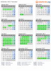 Kalender 2017 mit Ferien und Feiertagen Venetien