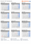 Kalender 2017 mit Ferien und Feiertagen Kambodscha