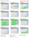 Kalender 2017 mit Ferien und Feiertagen Alberta