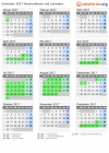 Kalender 2017 mit Ferien und Feiertagen Neufundland und Labrador