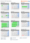 Kalender 2017 mit Ferien und Feiertagen Nova Scotia
