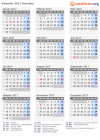 Kalender 2017 mit Ferien und Feiertagen Marokko