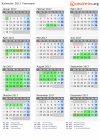 Kalender 2017 mit Ferien und Feiertagen Finnmark