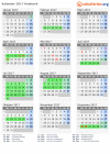 Kalender 2017 mit Ferien und Feiertagen Hedmark