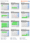 Kalender 2017 mit Ferien und Feiertagen Oslo