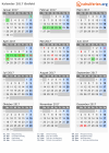 Kalender 2017 mit Ferien und Feiertagen Østfold