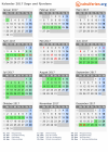 Kalender 2017 mit Ferien und Feiertagen Sogn und Fjordane