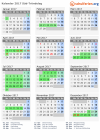 Kalender 2017 mit Ferien und Feiertagen Süd-Tröndelag